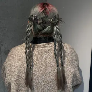 ヘアアレンジ 透明感カラー/ アレンジ/篠崎渚彩のヘアスタイル