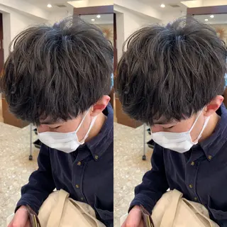ショート パーマ メンズ 三ツ井凌 【ヘアケアサロン】のヘアスタイル