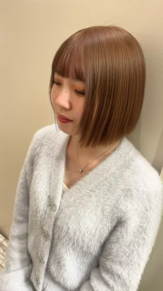ショート 【ボブ.髪質改善. カラー】midoのヘアスタイル