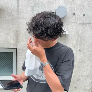 ショート パーマ ヘアアレンジ メンズ メンズパーマの達人 🌟川内絵人のヘアスタイル