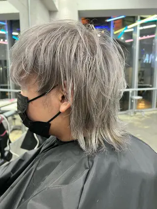 ミディアム カラー ヘアアレンジ メンズ 🐺ウルフの神🐺 /カラー/けいすけのヘアスタイル