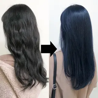 セミロング カラー 大人っぽ韓国レディ レイヤー🤍渋谷のヘアスタイル