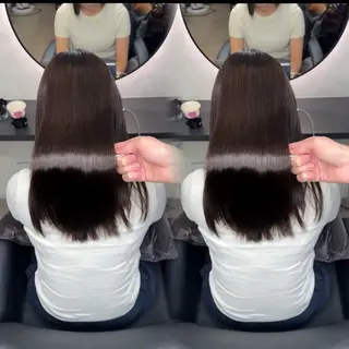 ロング ヘアアレンジ 新宿 /髪質改善/ 縮毛矯正/ヒュウガのヘアスタイル