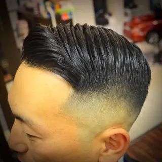 ショート メンズ 高野浩平/フェード ツイストスパイラルのヘアスタイル