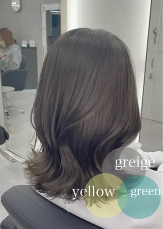 ミディアム カラー 心斎橋/ブリーチなし 髪質改善/レイヤーのヘアスタイル