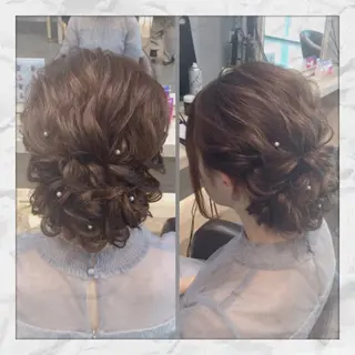 ロング ヘアアレンジ ヘアセット/着付け 𓇼 松本 夏美𓇼のヘアスタイル