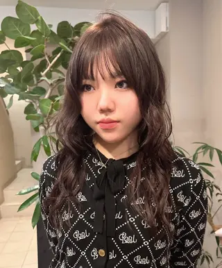 ロング カラー カット🍋いらみな あかねLOuNICAのヘアスタイル