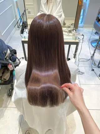ロング 似合わせ艶髪カラー ❤️ハダユミのヘアスタイル