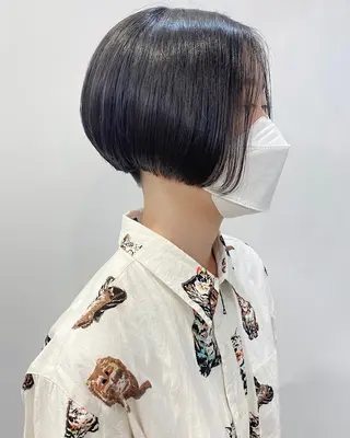 ショート 石山 /切りっぱなしボブのヘアスタイル