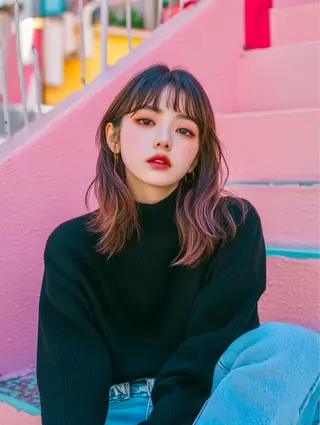 ロング 池袋/ダブルカラー GLADGE🩵のヘアスタイル