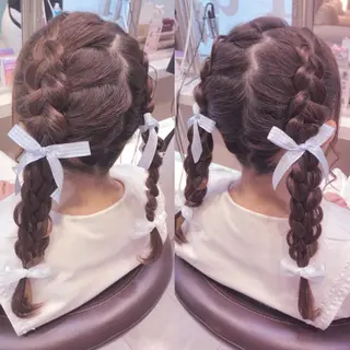 セミロング ヘアアレンジ Aries🫧 missa𓂃🤍のヘアスタイル