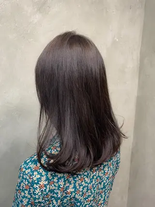 ミディアム カラー パーマ 🌈髪質改善💕 縮毛矯正✨青木まで✨のヘアスタイル