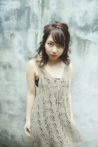 セミロング カラー vato マンツーマンサロンのヘアスタイル