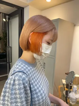 ショート 渋谷ケアブリーチ Suuのヘアスタイル