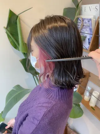 ショート ボブ韓国風レイヤー 髪質改善/畠中ケントのヘアスタイル