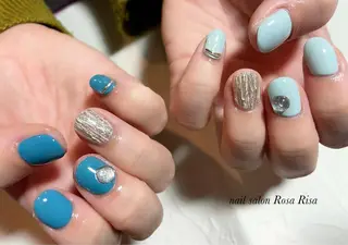 ショート ネイル ネイルスタジオ シェイクユアハンズのネイルデザイン