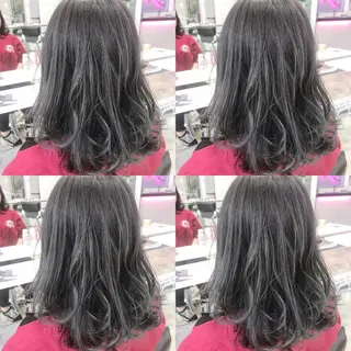 セミロング カラー ヘアアレンジ キッズ ネイル マツエク・マツパ 垢抜け案内人 鈴木聖矢✂️のヘアスタイル