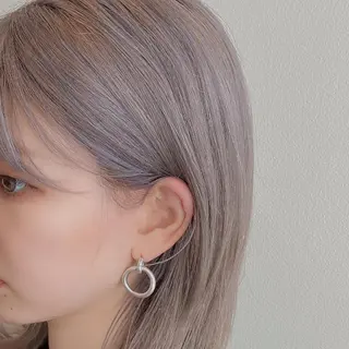 ミディアム カラー salowin渋谷kitaya park前所属・RIKA韓国ヘア/く びれヘア/上品カラーのヘアスタイル