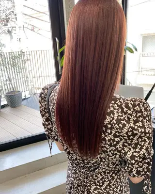 セミロング カラー パーマ OVER→三軒茶屋 /縮毛矯正・髪質改善のヘアスタイル