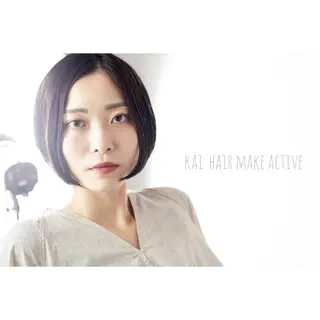 ミディアム 坂東 秀幸のヘアスタイル