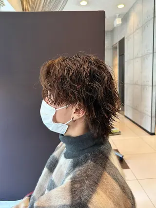 パーマ メンズ little×aimer仙台2号店所属・仙台駅/メンズパーマ /🔗髙橋海汰のヘアスタイル