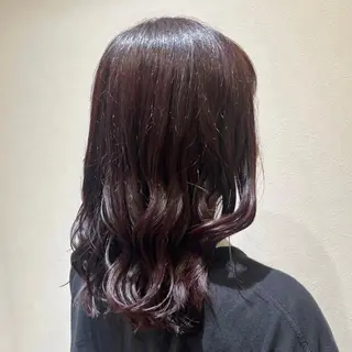 セミロング カラー 溝口 奈穂のヘアスタイル