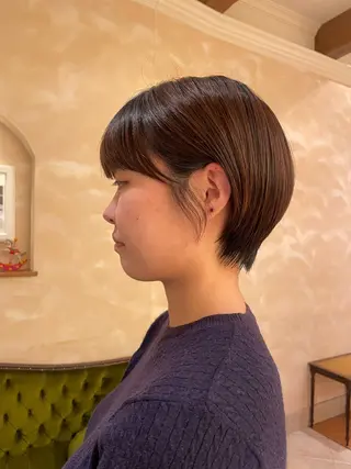 ショート ボブ ホノカのヘアスタイル