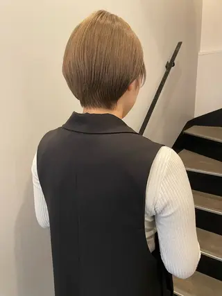 ショート カラー ボブ／パーマ指名 No. 1🍃れんとのヘアスタイル