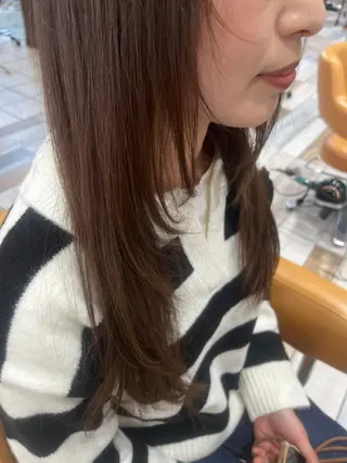 セミロング 羽深 悠大のヘアスタイル