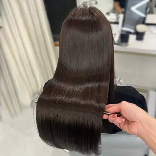 ロング カラー youres hair 髪質改善トリートメント&ヘッドスパ  新宿三丁目店【ユアーズヘア】所属・🦋透明感カラー 👑NODOKA🦋のヘアスタイル