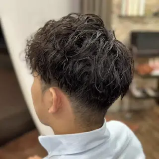 パーマ ショート メンズ HAIR Atelier Libre所属・大人モテ髪／ 🍃ともき🍃のヘアスタイル