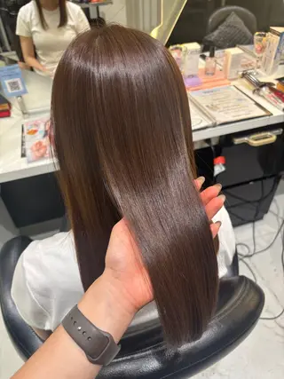 ロング 韓国風顔まわり/もみ れ毛/マツエク♡美咲のヘアスタイル