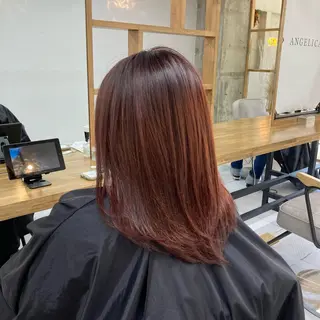 ミディアム カラー 韓国レイヤーカット★ 小林大樹のヘアスタイル