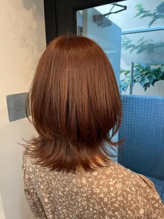 カラー yu-kaハッシュ カット/韓国レイヤーのヘアスタイル