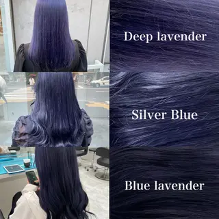 セミロング カラー ワインレッド 🍒KAHOのヘアスタイル