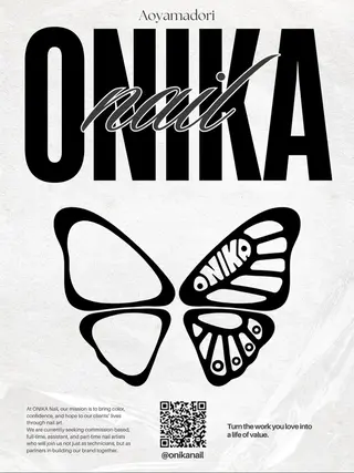 ネイル ONIKA Nail 青山通り店所属・ONIKA Nail 表参道A4🦋2分のネイルデザイン