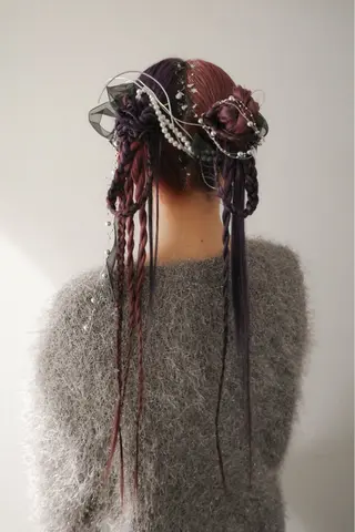 ロング カラー ヘアアレンジ autre所属・大久保 ひでなりのヘアスタイル