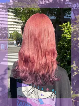 ロング カラー ヘアアレンジ ブリーチ♡メンズ マッシュ♡MIUのヘアスタイル