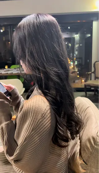 ロング カラー レイヤー/ハイトーン カラー/SHISEIのヘアスタイル