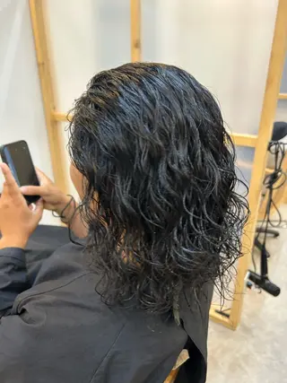 ミディアム パーマ Salon KOZA所属・中島 芽生のヘアスタイル