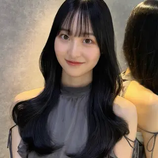 ロング レイヤー/縮毛矯正 🌹大人韓国 芹奈のヘアスタイル