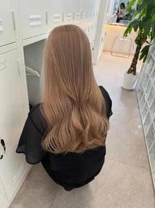 ロング カラー 🐯ミルクティーベー ジュ/大雅🐯のヘアスタイル