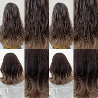 セミロング カラー ✨韓国艶髪✨ケア ブリーチ🫧アキラのヘアスタイル