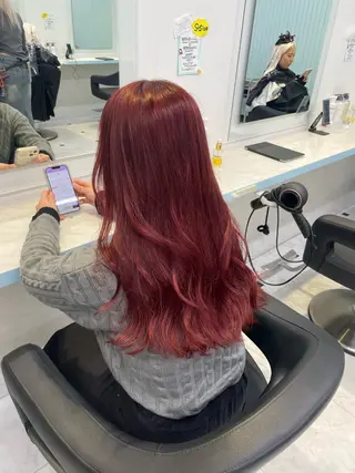 カラー 🍒♡艶髪暖色カラー saaya♡🍒のヘアスタイル