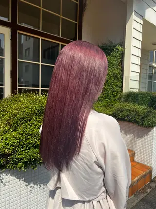 セミロング カラー akari/髪質改善 /ブリーチ/名古屋のヘアスタイル