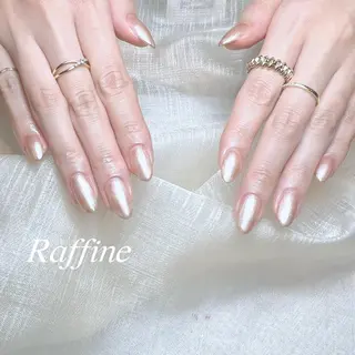 ネイル RAFFINE 月🦋🩵のネイルデザイン