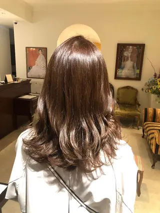 ミディアム La fith hair rond 立川店所属・kyosuke 透明感カラーのヘアスタイル