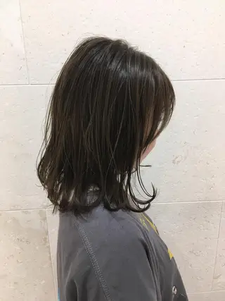 ミディアム カラー 斉藤 貴也のヘアスタイル