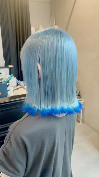 ミディアム カラー 平山 采弥のヘアスタイル