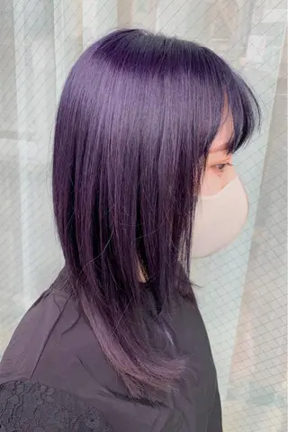 セミロング 🍀ケアブリーチ カラー🍀坂井のヘアスタイル